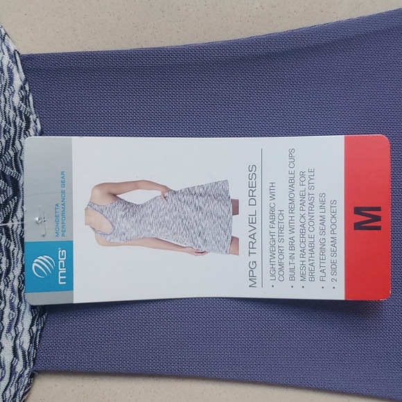 MPG TRAVEL DRESS PURPLE GRAY COMBO SIZE MEDIUM - Picture 4 of 8